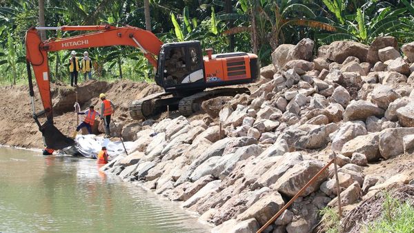 Tanggul Sungai Krueng Aceh Diperkuat untuk Antisipasi Abrasi dan Banjir