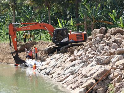 Tanggul Sungai Krueng Aceh Diperkuat untuk Antisipasi Abrasi dan Banjir