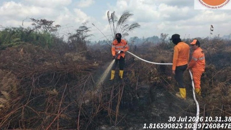 Karhutla di Sumsel Makin Luas, Pemadaman Terus Dioptimalkan