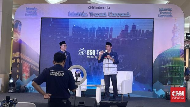 CNN Indonesia Islamic Travel Connect 2026 Direktur ESQ Travel, Solihin, di CNN Indonesia Islamic Travel Connect 2026.