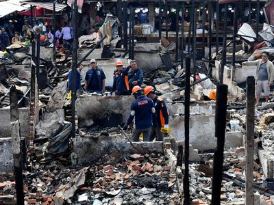 Kebakaran Pasar Sepinggan Hanguskan 250 Kios, Inafis Kumpulkan Bukti