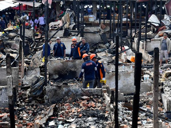 Kebakaran Pasar Sepinggan Hanguskan 250 Kios, Inafis Kumpulkan Bukti