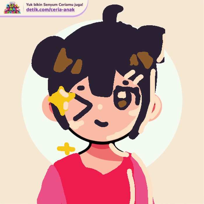 Sketsa wajah karya Nayla