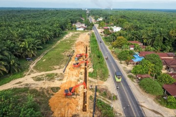 Proyek Pipa Gas Dusem Segmen 2 Garapan Brantas Abipraya Capai 32%