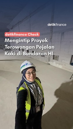 Video detikfinance Check: Intip Proyek Terowongan Pejalan Kaki di Bundaran HI
