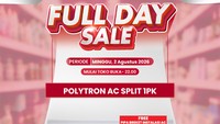 AC Split 1 PK Polytron di Transmart Full Day Sale Harganya Miring!