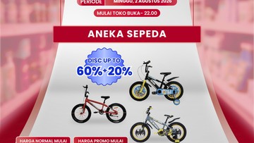 Beli Sepeda di Transmart Full Day Sale Mulai Rp 1 Juta