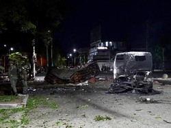 Kantor Polisi di Kolombia Diserang Truk Isi Bom Jelang Pelantikan Presiden Baru