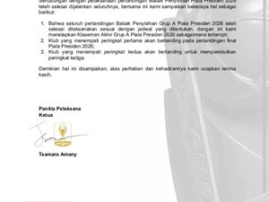 Final Piala Presiden 2026, Persib Bandung Vs Persebaya?