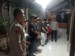 Serang Pemotor di Jalan, 5 Pemuda Asal Modo Lamongan Ditangkap