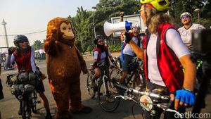 Gowes Lintas Sumatera, Pesepeda Bawa Misi Selamatkan Hutan dan Orangutan