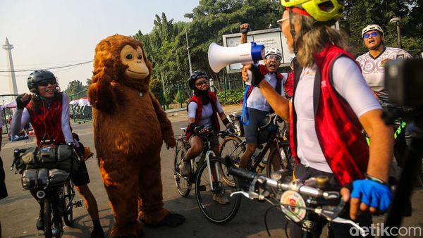 Gowes Lintas Sumatera, Pesepeda Bawa Misi Selamatkan Hutan dan Orangutan