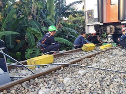 Truk Tertabrak Kereta Api di Sergai, Perjalanan Terganggu