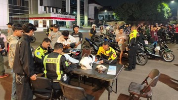 75 Pemotor Berknalpot Brong Terjaring Razia di Bogor