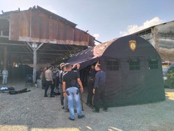 Posko Kebakaran KM Mutiara Sentosa Didirikan di Pelabuhan Kalianget