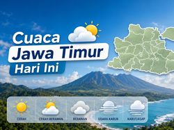Cuaca Jatim Hari Ini: Kota Mojokerto Suhu Tembus 37 Derajat Celsius