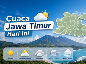 Cuaca Jawa Timur Hari Ini, Cek Prakiraan 38 Kabupaten dan Kota