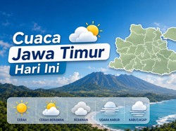 Cuaca Jawa Timur Hari Ini, Cek Prakiraan 38 Kabupaten dan Kota