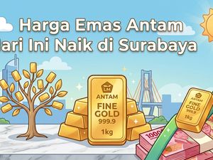 Harga Emas Antam Surabaya Hari Ini Naik Jadi Rp 2.610.000 Per Gram