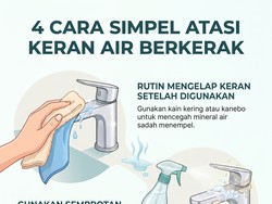 Infografis: 4 Cara Simpel Atasi Keran Air yang Berkerak