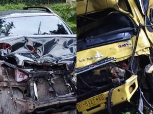 Video Detik-detik Kecelakaan Beruntun hingga Truk Masuk Jurang di Pasaman