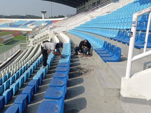 Diviralkan Rusak, Stadion Kanjuruhan Langsung Diperbaiki Lagi