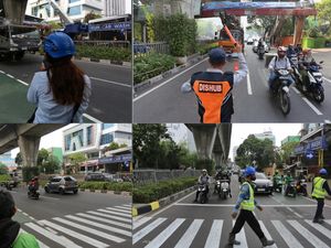 Wajah Baru Penyebrangan di Tendean, JPO Berganti Pelican Crossing