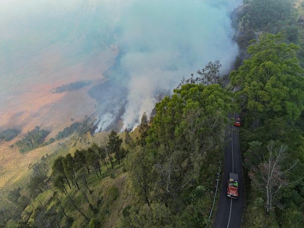 Bromo Terbakar, Jalur Wisata Jemplang hingga Senduro Ditutup
