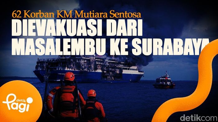 Video: 62 Korban KM Mutiara Sentosa Dievakuasi dari Masalembu ke Surabaya 