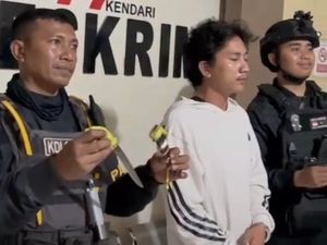 Jukir Bawa Badik Resahkan Pengunjung Rumah Makan di Kendari Ditangkap
