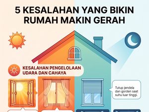 Infografis: 5 Kesalahan Ini Bikin Rumah Makin Gerah Saat Cuaca Panas