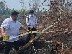 Polisi Olah TKP dan Kumpulkan Barbuk Karhutla di Palangka Raya