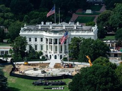 Trump Bangun Helipad Rp 107 M di Gedung Putih, Sekarang Malah Dibongkar Lagi