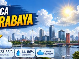 Surabaya Cerah Berawan Hari Ini tapi Gerah Suhu 33 Derajat Celsius