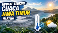 Cuaca Jawa Timur Hari Ini, Suhu Capai 36 Derajat Celsius!