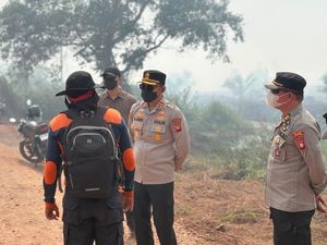 Kapolres Ketapang Turun ke Lokasi Karhutla Maut, 87 Personel Ikut Padamkan Api