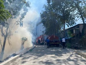 4 Sekretariat Mahasiswa IAIN Parepare Ikut Terbakar gegara Kebakaran Lahan