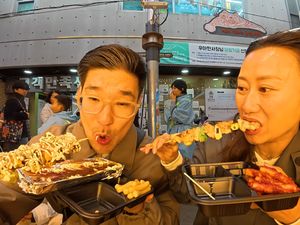 Kimbab Family Jajan di Tongin Market, Pakai Koin Korea Jadul!