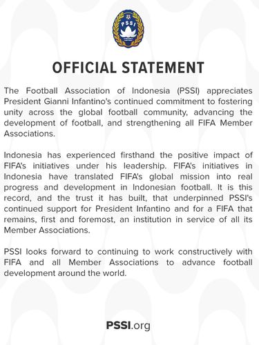 pssi,fifa,gianni infantino,erick thohir