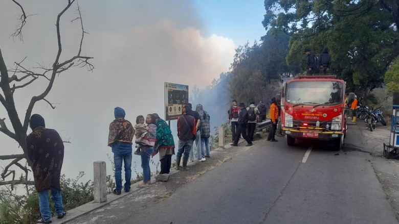 Luas Lahan Terbakar di Kaldera Bromo Capai 50 Hektare