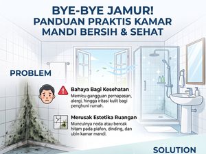 Bye-Bye Jamur! Ini Cara Bikin Kamar Mandi Tetap Bersih
