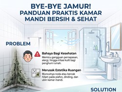 Bye-Bye Jamur! Ini Cara Bikin Kamar Mandi Tetap Bersih