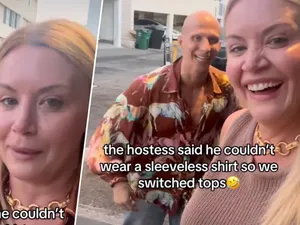 Plot Twist! Pria Ini Tukar Outfit dengan Teman Wanita Demi Masuk Restoran