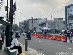 U-turn Depan Stasiun Depok Ditutup, Lalin Arah Jakarta Lancar Pagi Ini