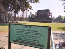 Candi Mendut Magelang Ditutup Setahun