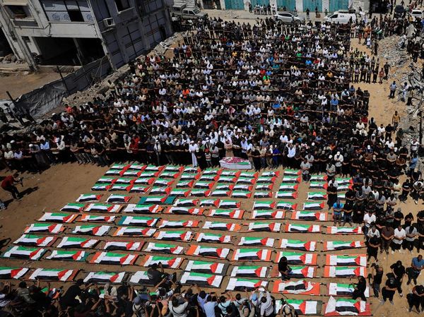 Duka Mendalam di Gaza, 112 Anggota Satu Keluarga Dimakamkan Bersama