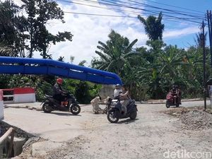 Viral Jembatan Baru Diresmikan Bupati di Deli Serdang Amblas, Begini Faktanya