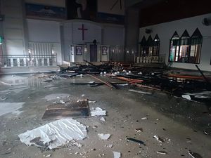 Gereja GMIM Imanuel Kawangkoan Bawah Minsel Kebakaran Diduga gegara Korsleting