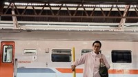 Potret Sri Mulyani Liburan di Semarang, Naik Kereta Sampai Stasiun Tawang