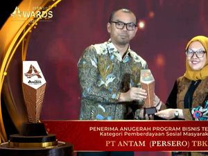 Antam Dinugerahi detiktimur Awards Berkat Pemberdayaan Kemandirian Masyarakat